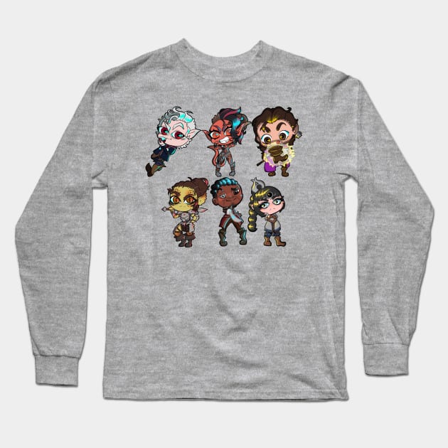 BG3 Origin Companions Long Sleeve T-Shirt by Shiftysphynx